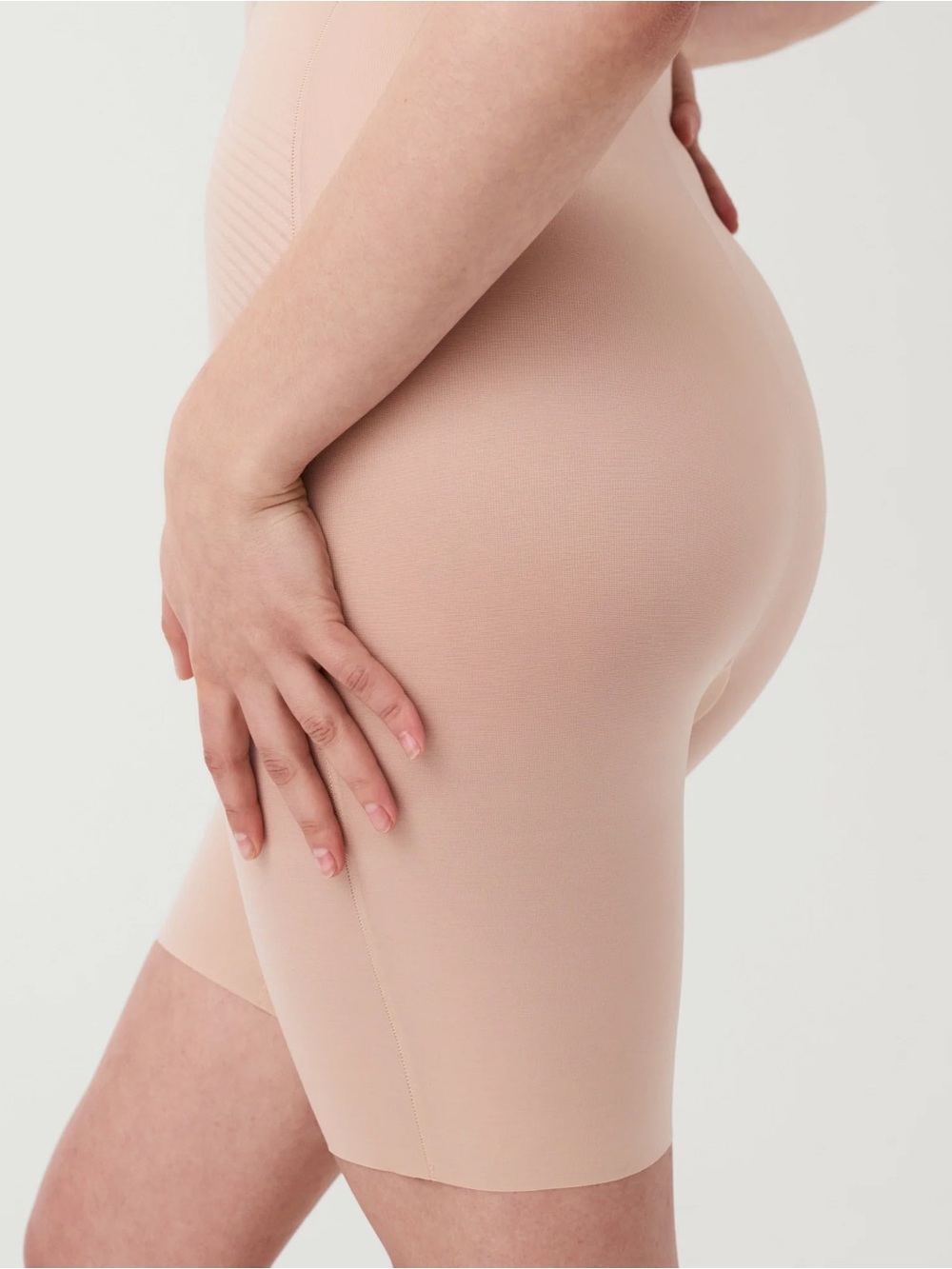SPANX Nude High-Waist Seamless Shaping Shorts